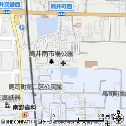 奈良県大和郡山市筒井町841-5周辺の地図