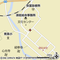 萩市役所　須佐総合事務所市民窓口部門周辺の地図