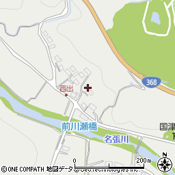 三重県名張市上比奈知218-2周辺の地図