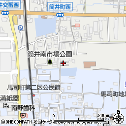 奈良県大和郡山市筒井町841-6周辺の地図