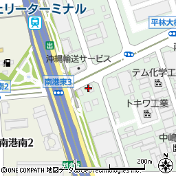 ＥＮＥＯＳ大阪南港サービスステーション周辺の地図