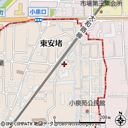 奈良県生駒郡安堵町東安堵61周辺の地図