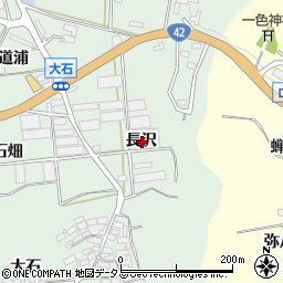 愛知県田原市赤羽根町長沢周辺の地図