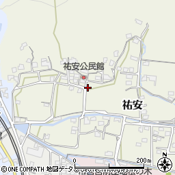 岡山県倉敷市祐安周辺の地図