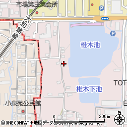 奈良県大和郡山市椎木町19-3周辺の地図