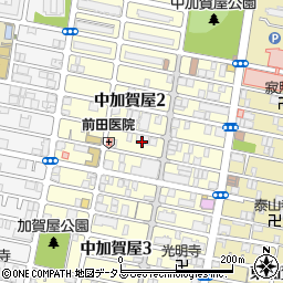 大阪府大阪市住之江区中加賀屋周辺の地図