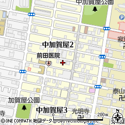 大阪府大阪市住之江区中加賀屋周辺の地図