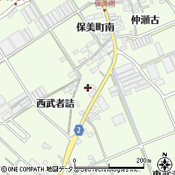 愛知県田原市保美町南37周辺の地図
