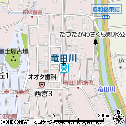 奈良県生駒郡平群町周辺の地図