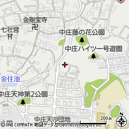 中庄西佐子公園周辺の地図