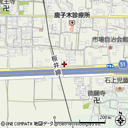 奈良県天理市櫟本町388周辺の地図
