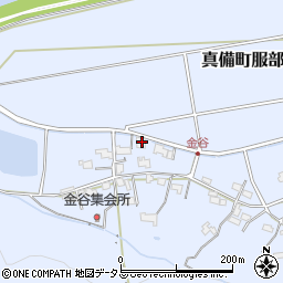 岡山県倉敷市真備町服部168周辺の地図
