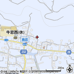 岡山県瀬戸内市牛窓町鹿忍1102周辺の地図