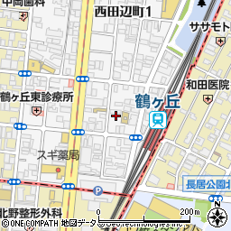 大阪府大阪市阿倍野区西田辺町2丁目2-28周辺の地図