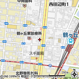 コレクション西田辺周辺の地図