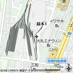 大阪府大阪市住之江区緑木周辺の地図