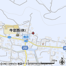岡山県瀬戸内市牛窓町鹿忍1109周辺の地図