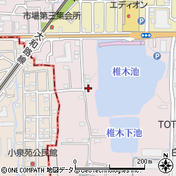 奈良県大和郡山市椎木町11-3周辺の地図