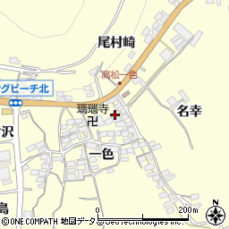 愛知県田原市高松町一色4周辺の地図