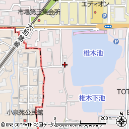 奈良県大和郡山市椎木町11-5周辺の地図