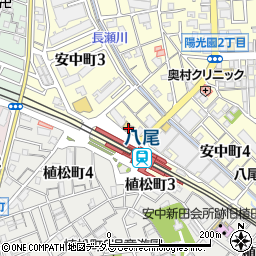 八尾駅前郵便局 ＡＴＭ周辺の地図