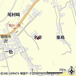 愛知県田原市高松町名幸周辺の地図