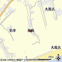 愛知県田原市高松町東島周辺の地図