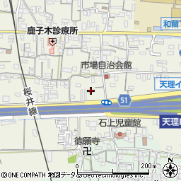 奈良県天理市櫟本町371周辺の地図