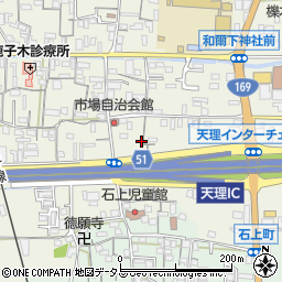 奈良県天理市櫟本町3096周辺の地図