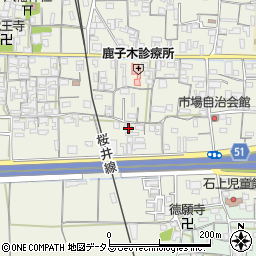 奈良県天理市櫟本町386周辺の地図