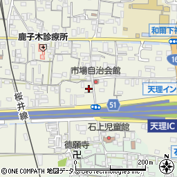 奈良県天理市櫟本町373周辺の地図
