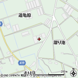愛知県田原市赤羽根町道亀原周辺の地図