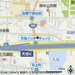 奈良県天理市櫟本町3119周辺の地図