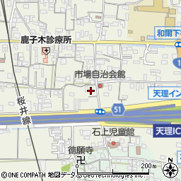 奈良県天理市櫟本町374周辺の地図