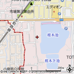 奈良県大和郡山市椎木町11-7周辺の地図