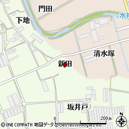 愛知県田原市保美町（新田）周辺の地図