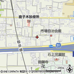 奈良県天理市櫟本町361周辺の地図