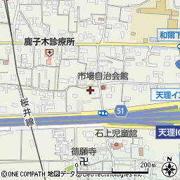 奈良県天理市櫟本町375周辺の地図