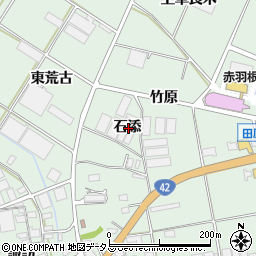 愛知県田原市赤羽根町石添周辺の地図
