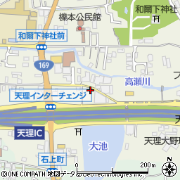 奈良県天理市櫟本町3127周辺の地図