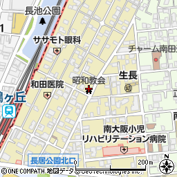 日本キリスト教団大阪昭和教会周辺の地図
