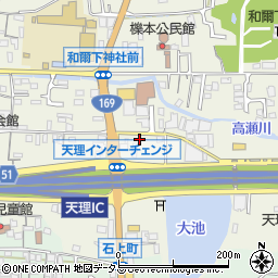 奈良県天理市櫟本町3210周辺の地図