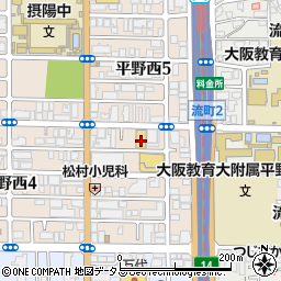 西松屋平野西店周辺の地図
