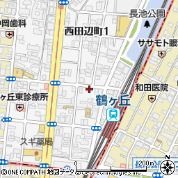 大阪府大阪市阿倍野区西田辺町2丁目2-3周辺の地図