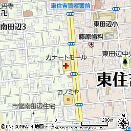 イズミヤ南田辺店周辺の地図