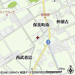愛知県田原市保美町南17周辺の地図