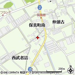 愛知県田原市保美町南46周辺の地図