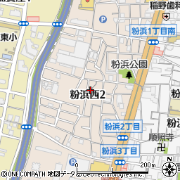 大阪府大阪市住之江区粉浜西周辺の地図