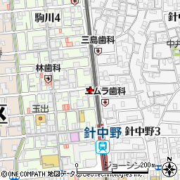 キャッスル駒川周辺の地図