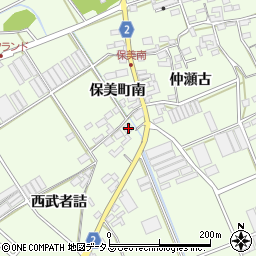 愛知県田原市保美町南113周辺の地図